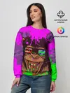 Женский свитшот / 3D Neon Monkey