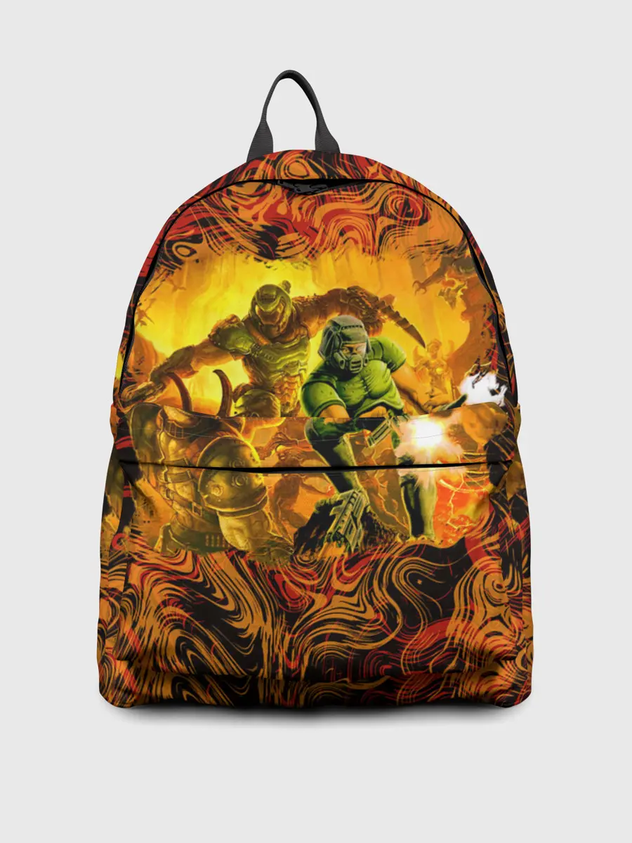 Рюкзак джинсовый / DooM Eternal & 1993