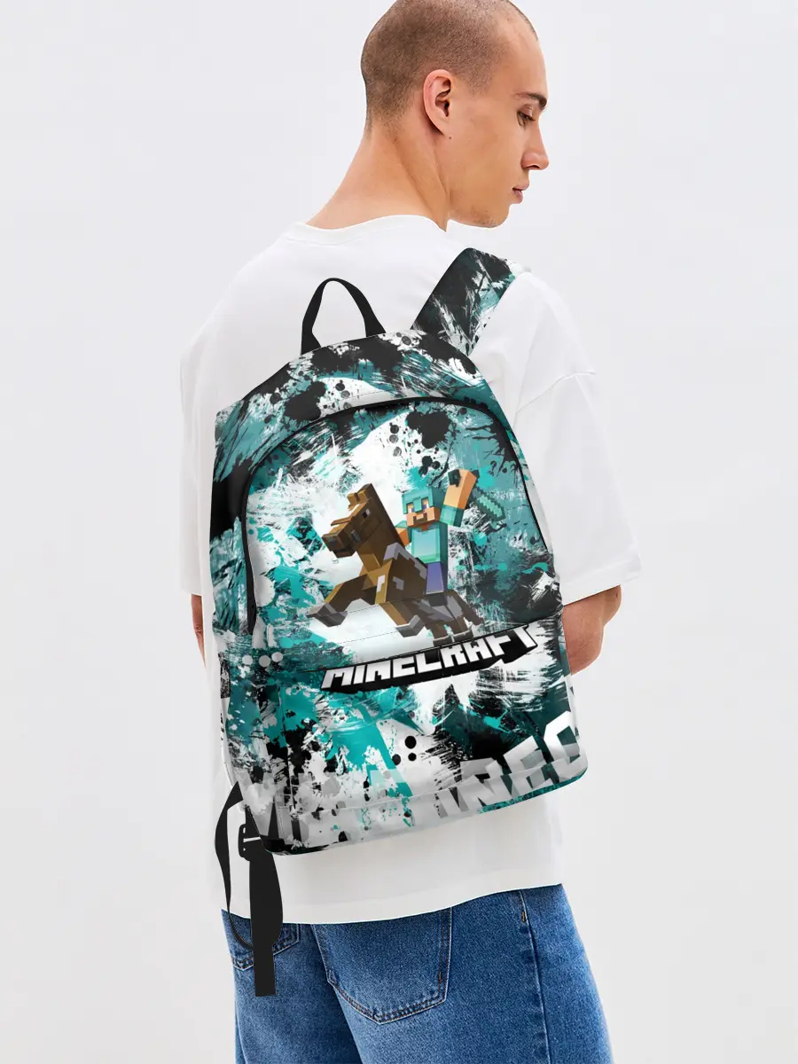 Рюкзак джинсовый / Minecraft / Майнкрафт