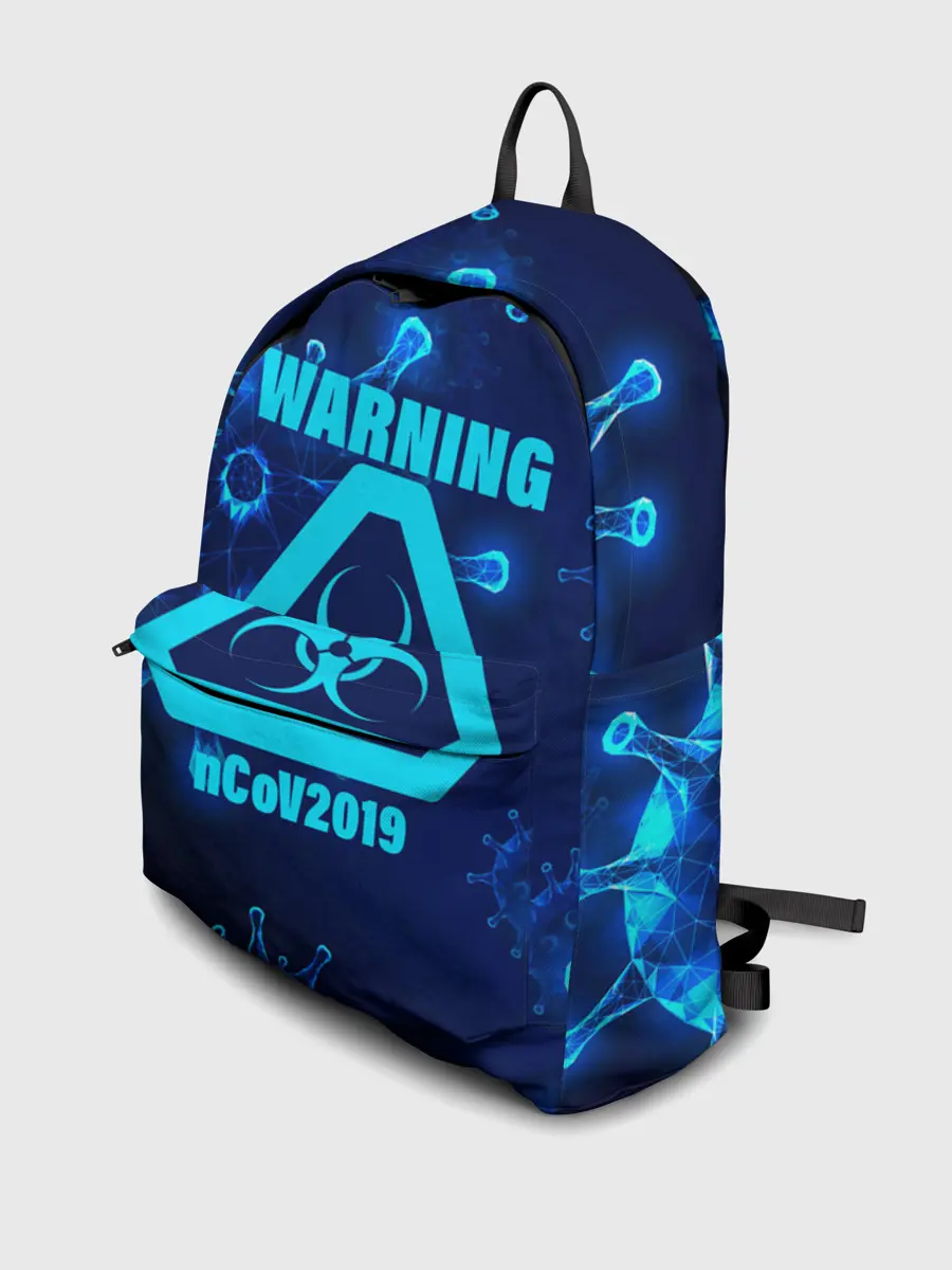 Рюкзак джинсовый / Warning nCoV2019