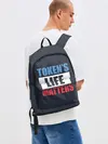 Рюкзак джинсовый / TOKENS LIFE MATTERS