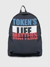 Рюкзак джинсовый / TOKENS LIFE MATTERS