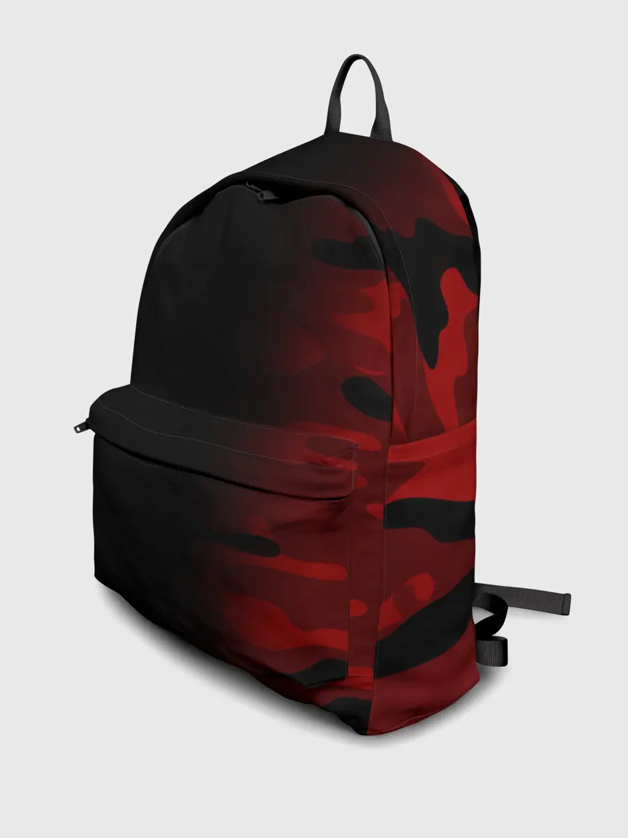 Рюкзак джинсовый / RED BLACK MILITARY CAMO | КРАСНЫЙ КАМУФЛЯЖ