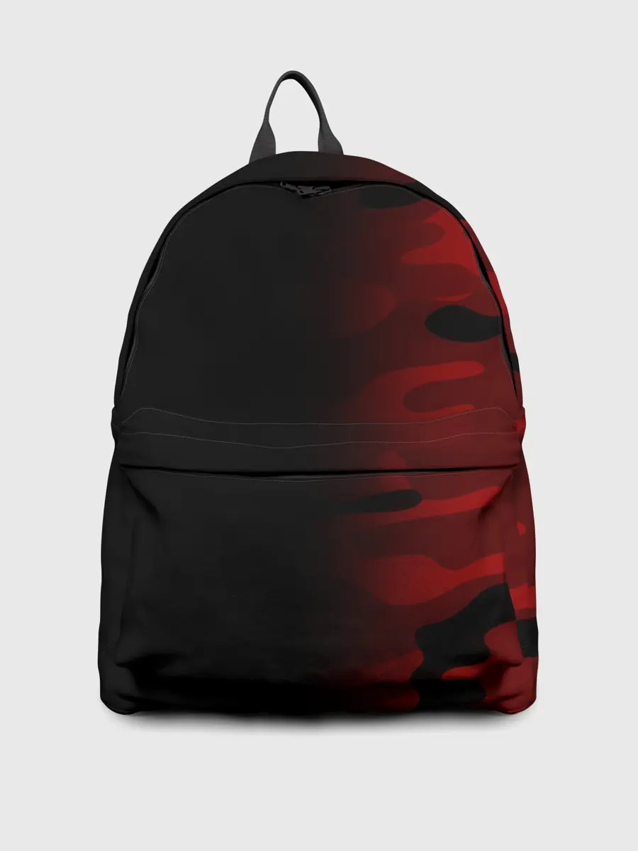 Рюкзак джинсовый / RED BLACK MILITARY CAMO | КРАСНЫЙ КАМУФЛЯЖ