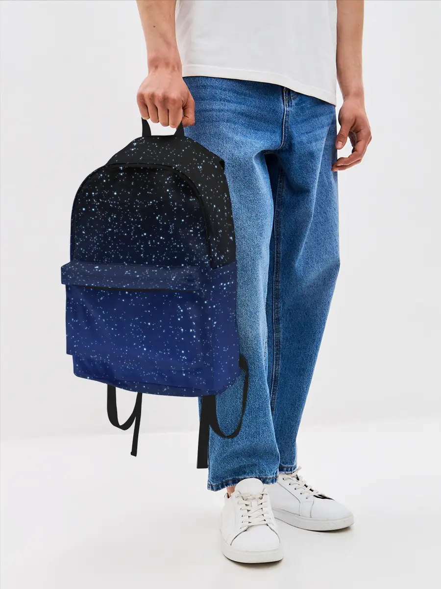 Рюкзак джинсовый / НОЧНОЕ НЕБО