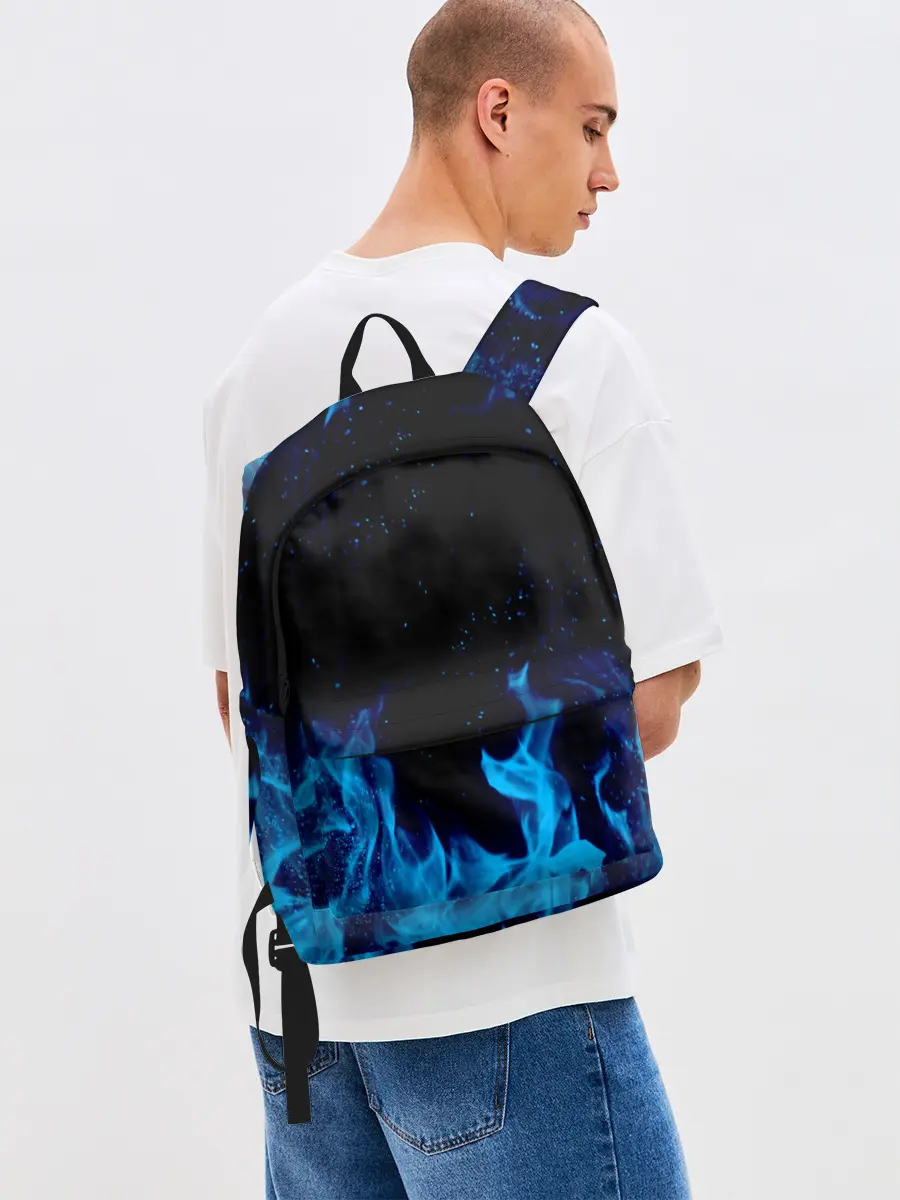 Рюкзак джинсовый / СИНИЙ ОГОНЬ | BLUE FIRE