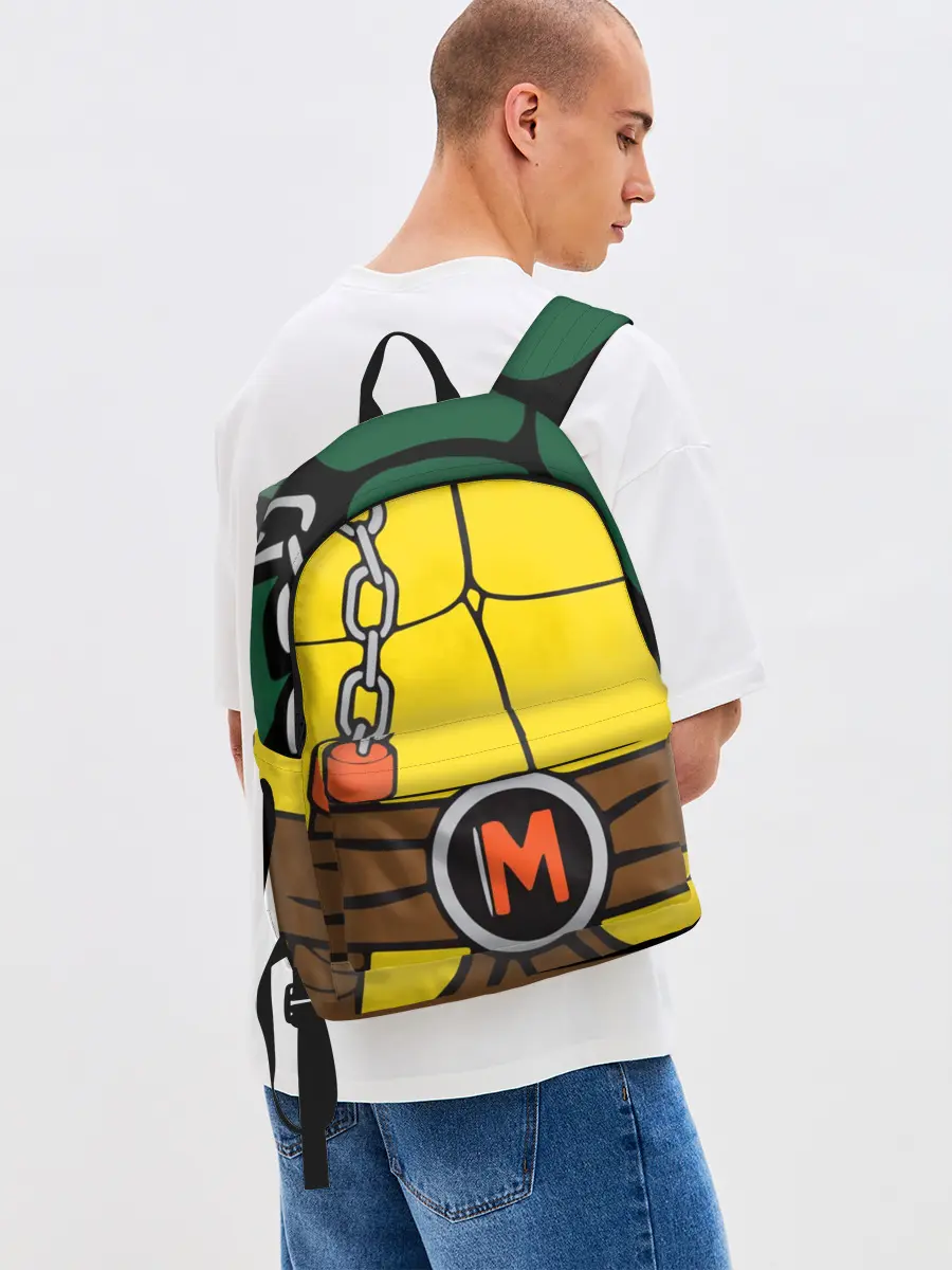 Рюкзак джинсовый / Микеланджело Косплей