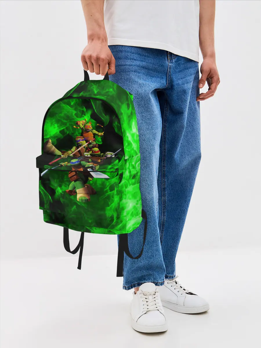 Рюкзак джинсовый / ЧЕРЕПАШКИ - НИНДЗЯ