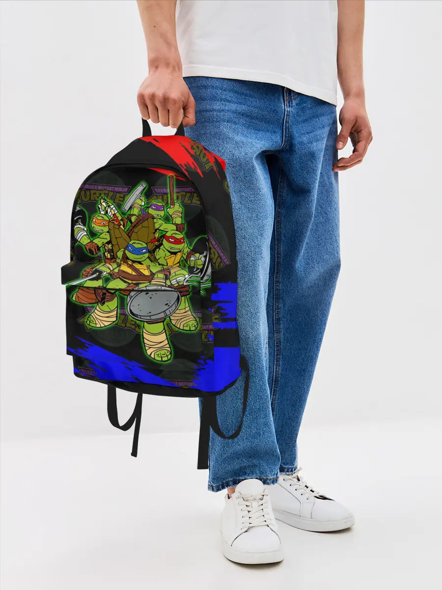 Рюкзак джинсовый / Черепашки Ниндзя
