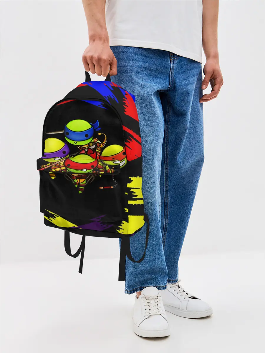 Рюкзак джинсовый / Ниндзя Супер Черепашки