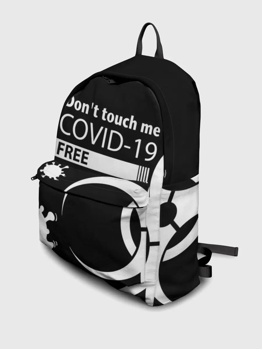 Рюкзак джинсовый / Не трогай меня COVID-19