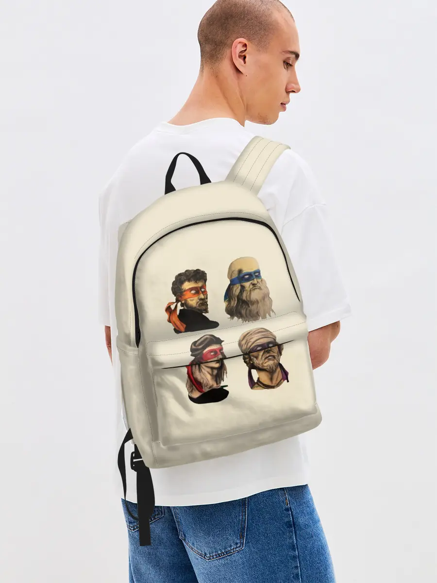 Рюкзак джинсовый / Настоящие Черепашки