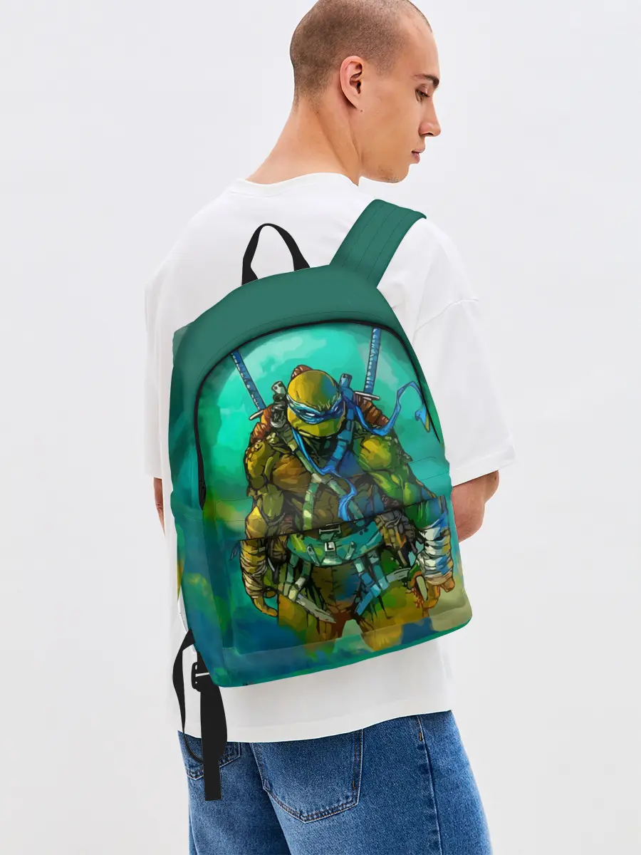 Рюкзак джинсовый / Черепашки ниндзя