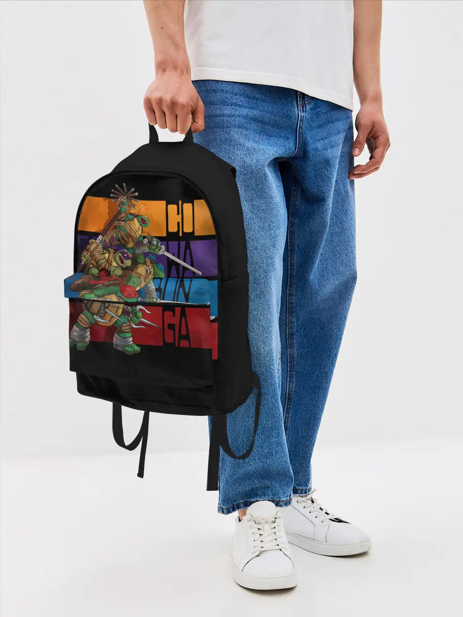 Рюкзак джинсовый / Черепашки ниндзя