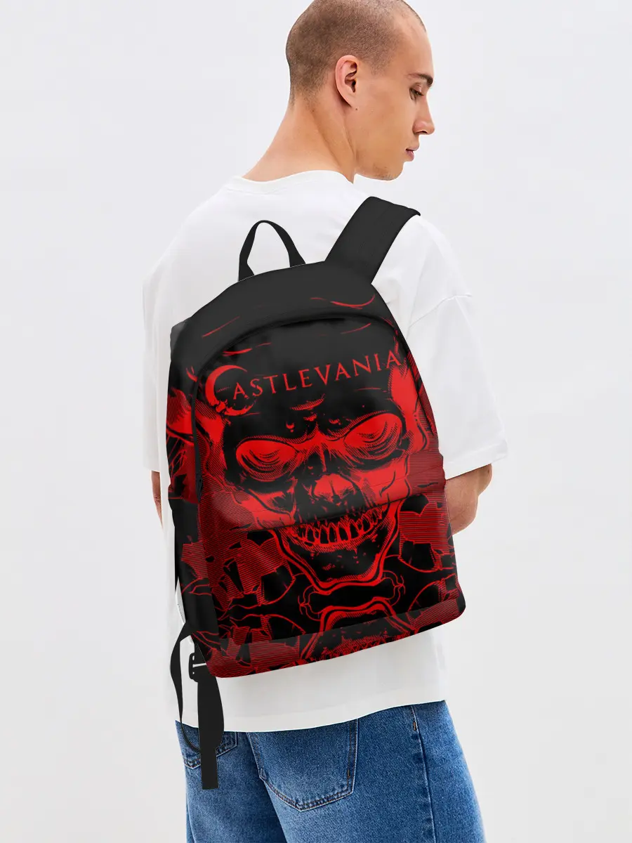 Рюкзак джинсовый / Castlevania red