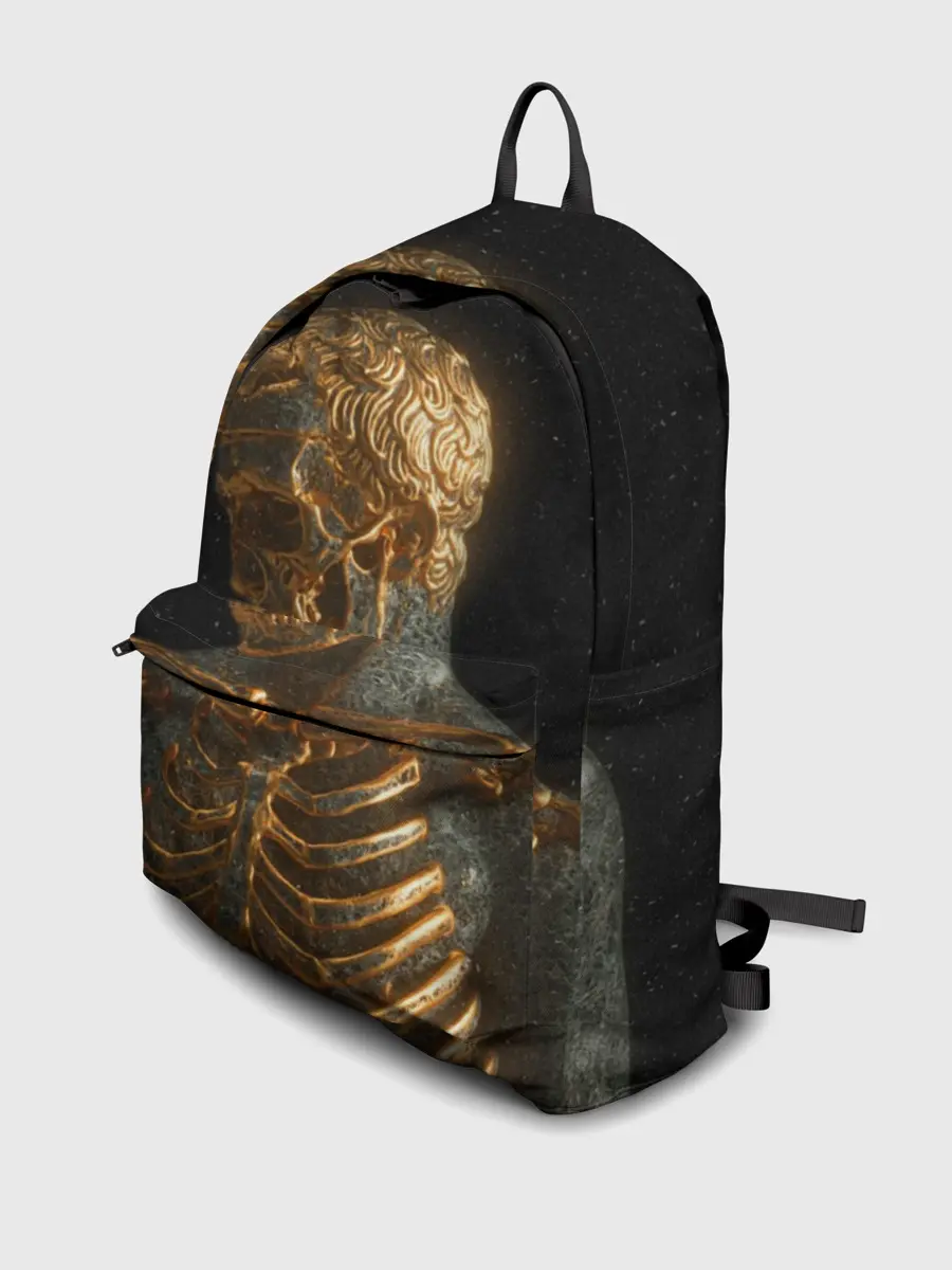 Рюкзак джинсовый / Скелет В Золоте