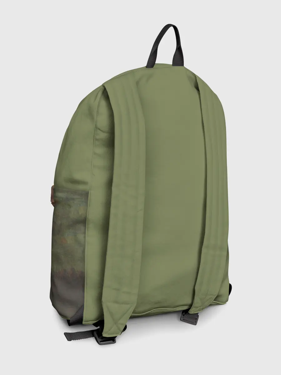 Рюкзак джинсовый / Мона Лиза в маске