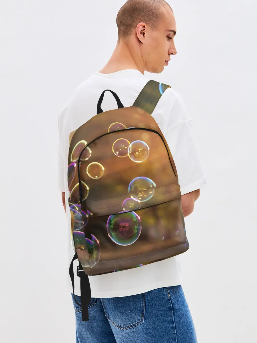 Рюкзак джинсовый / Мыльные пузыри.