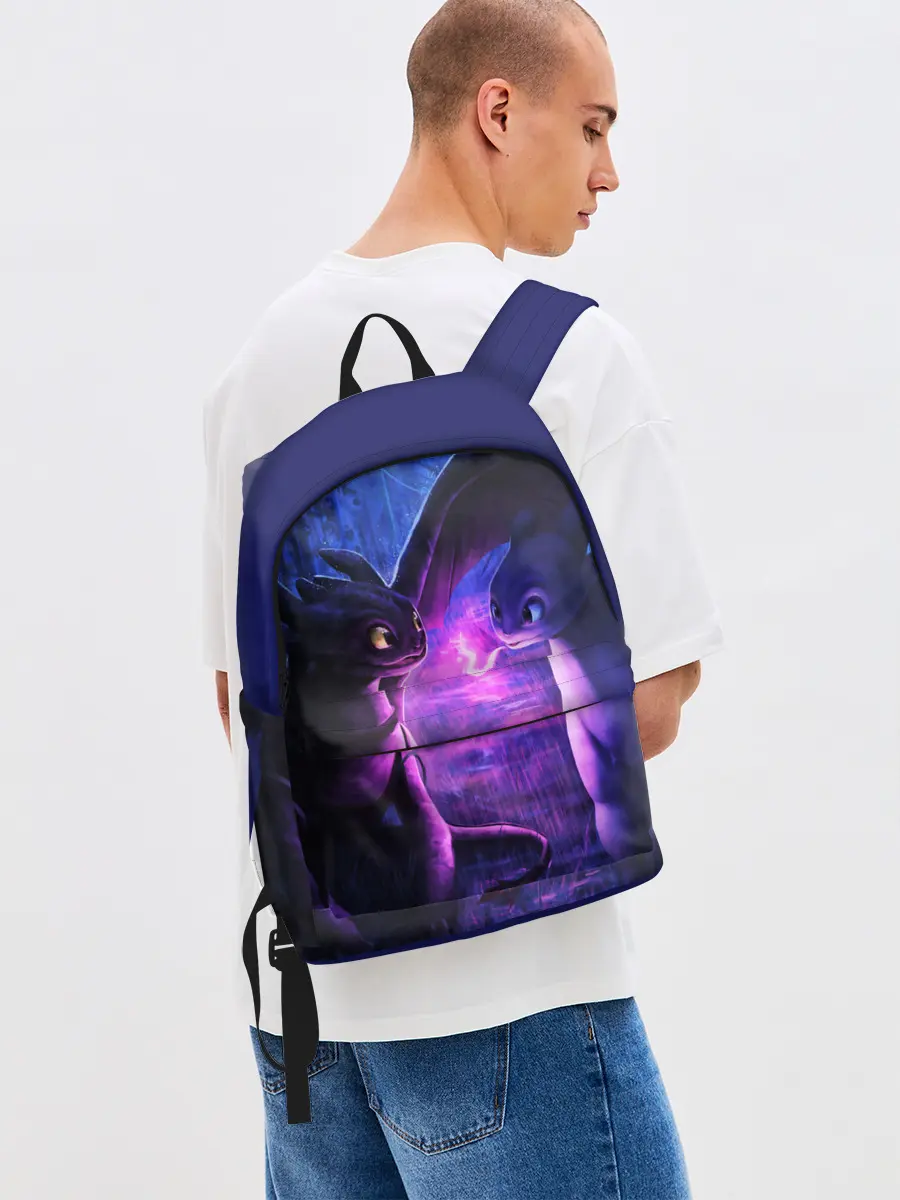 Рюкзак джинсовый / КАК ПРИРУЧИТЬ ДРАКОНА