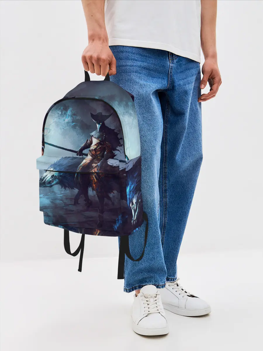 Рюкзак джинсовый / Plague Doctor painting