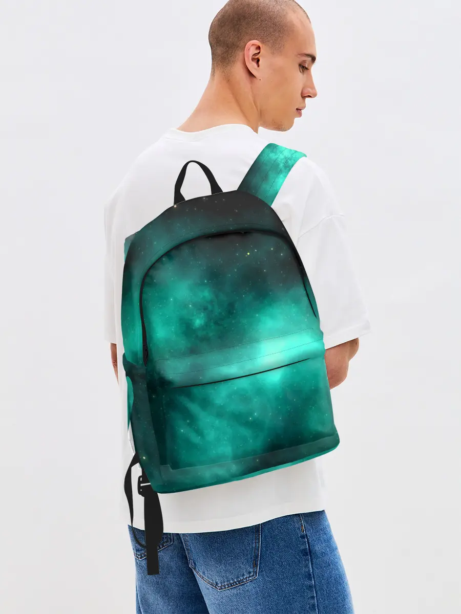 Рюкзак джинсовый / НЕОНОВЫЙ КОСМОС