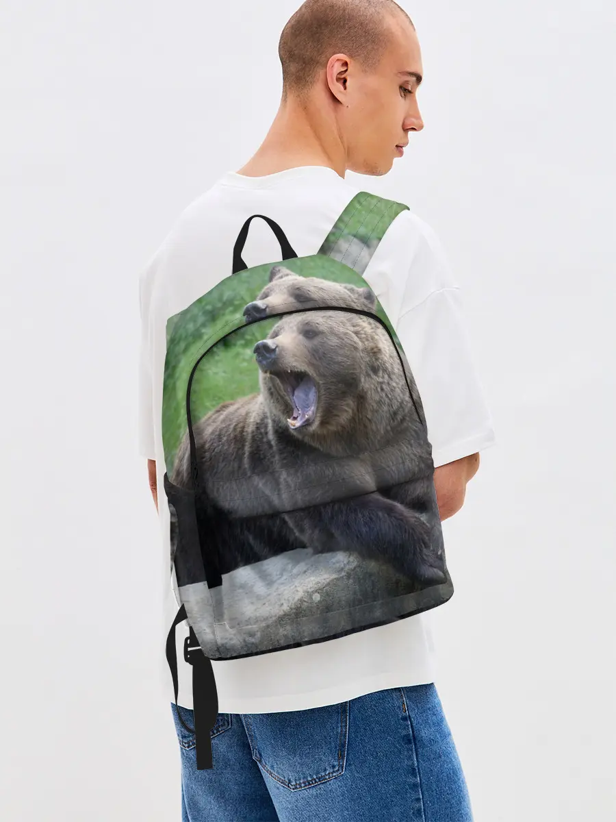 Рюкзак джинсовый / Медведь