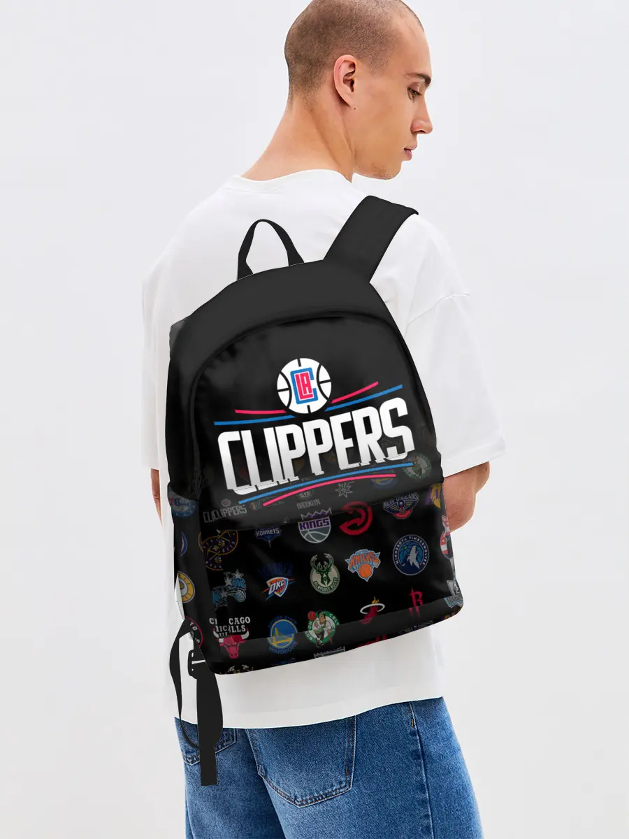 Рюкзак джинсовый / Los Angeles Clippers