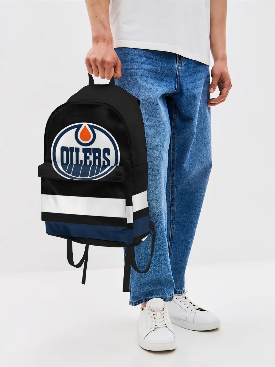 Рюкзак джинсовый / Эдмонтон Ойлерз