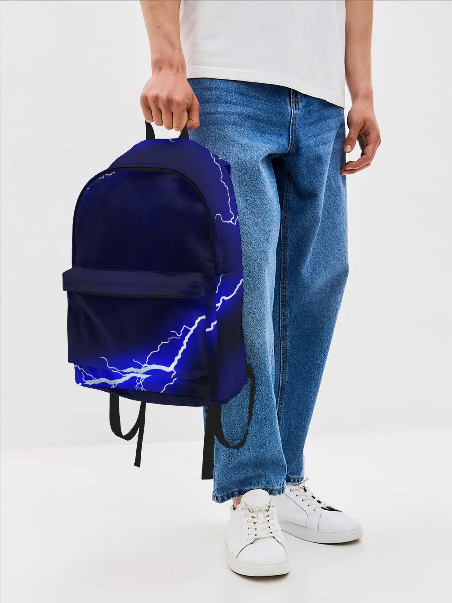 Рюкзак джинсовый / СИНИЕ МОЛНИИ