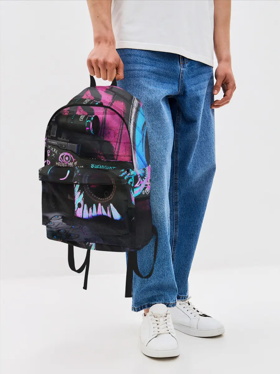 Рюкзак джинсовый / CS GO:НЕОНУАР