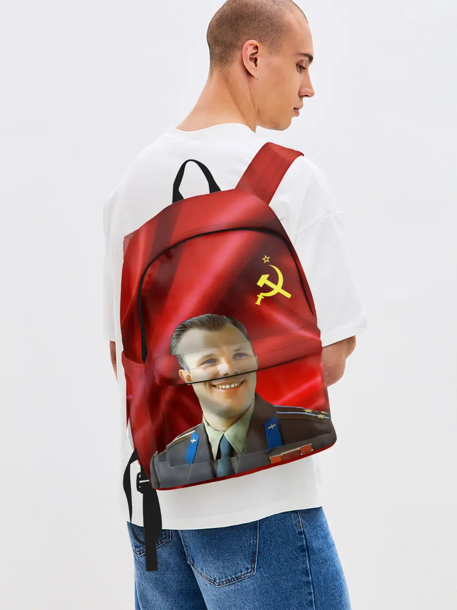 Рюкзак джинсовый / ЮРИЙ ГАГАРИН.