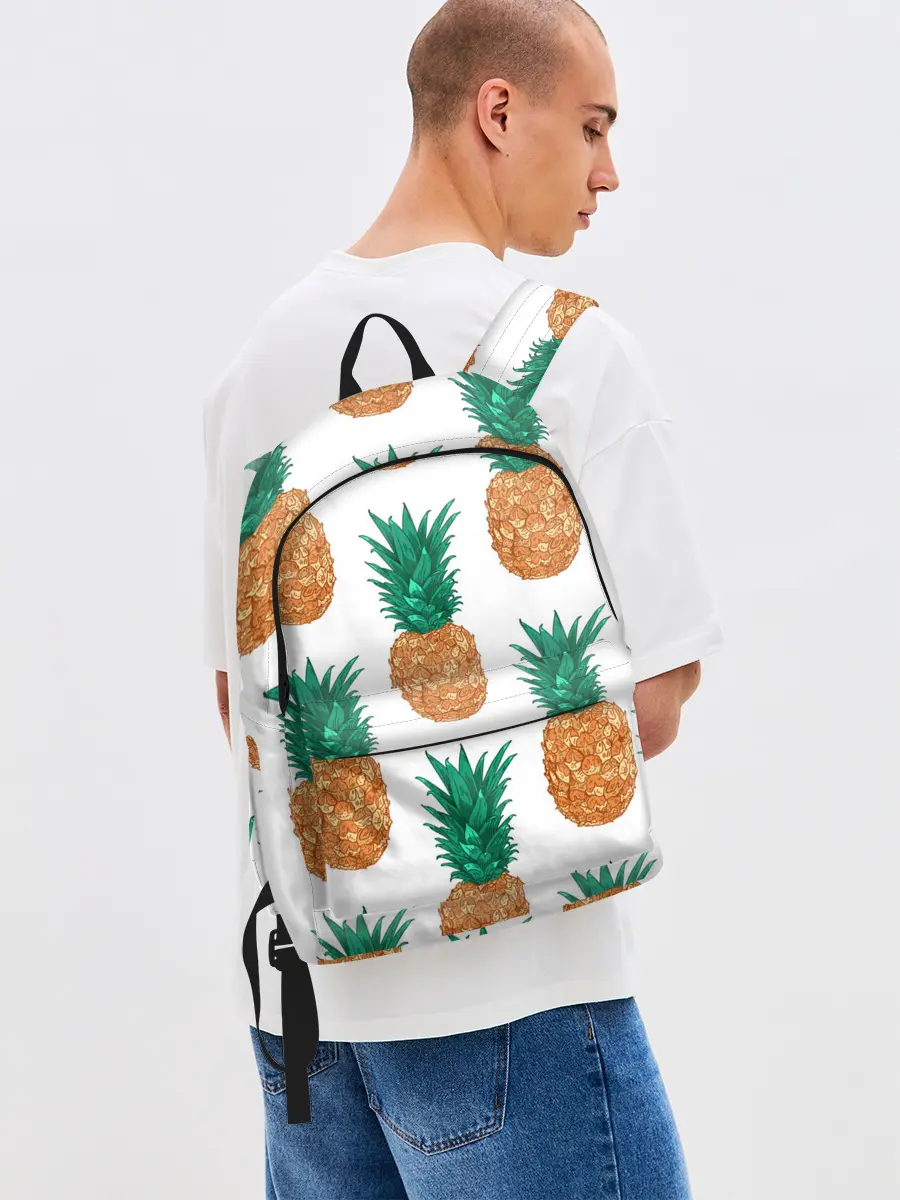 Рюкзак джинсовый / Ананасовый арт