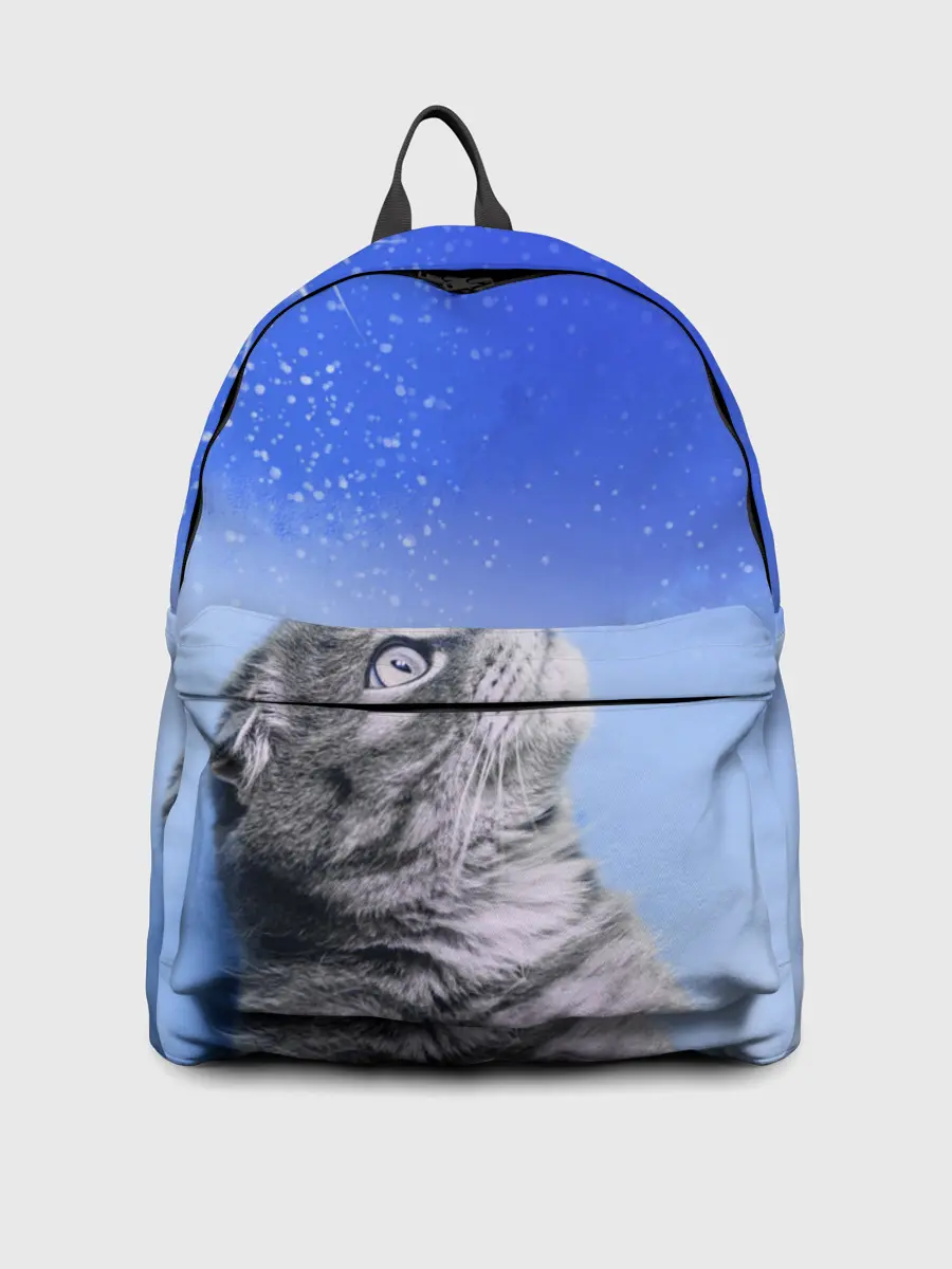 Рюкзак джинсовый / Кот и космос