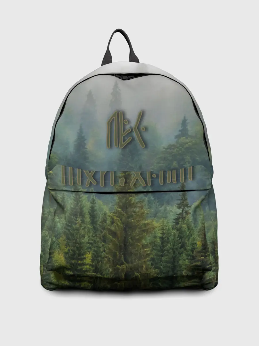 Рюкзак джинсовый / Лес мой храм