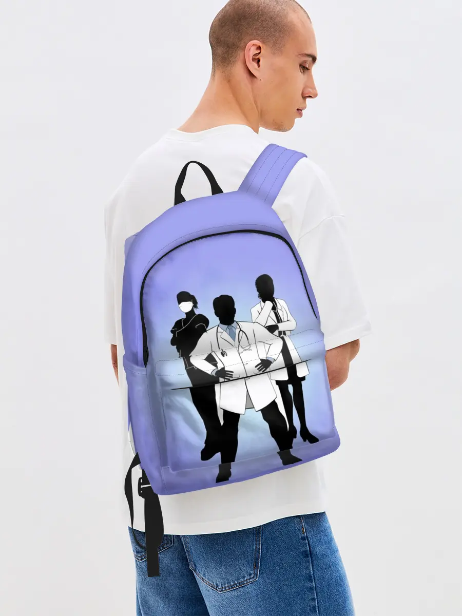 Рюкзак джинсовый / Герои наших дней