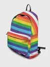 Рюкзак джинсовый / Радужные полосы