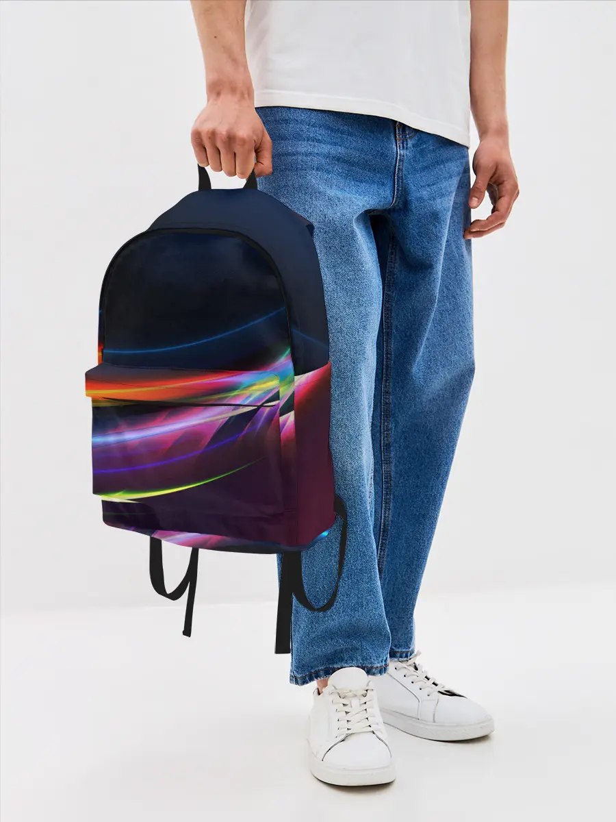 Рюкзак джинсовый / NEON STRIPES