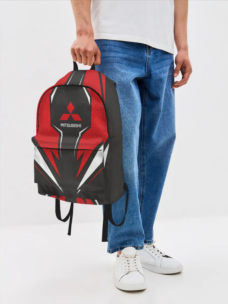 Рюкзак джинсовый / Mitsubishi Driver team Red