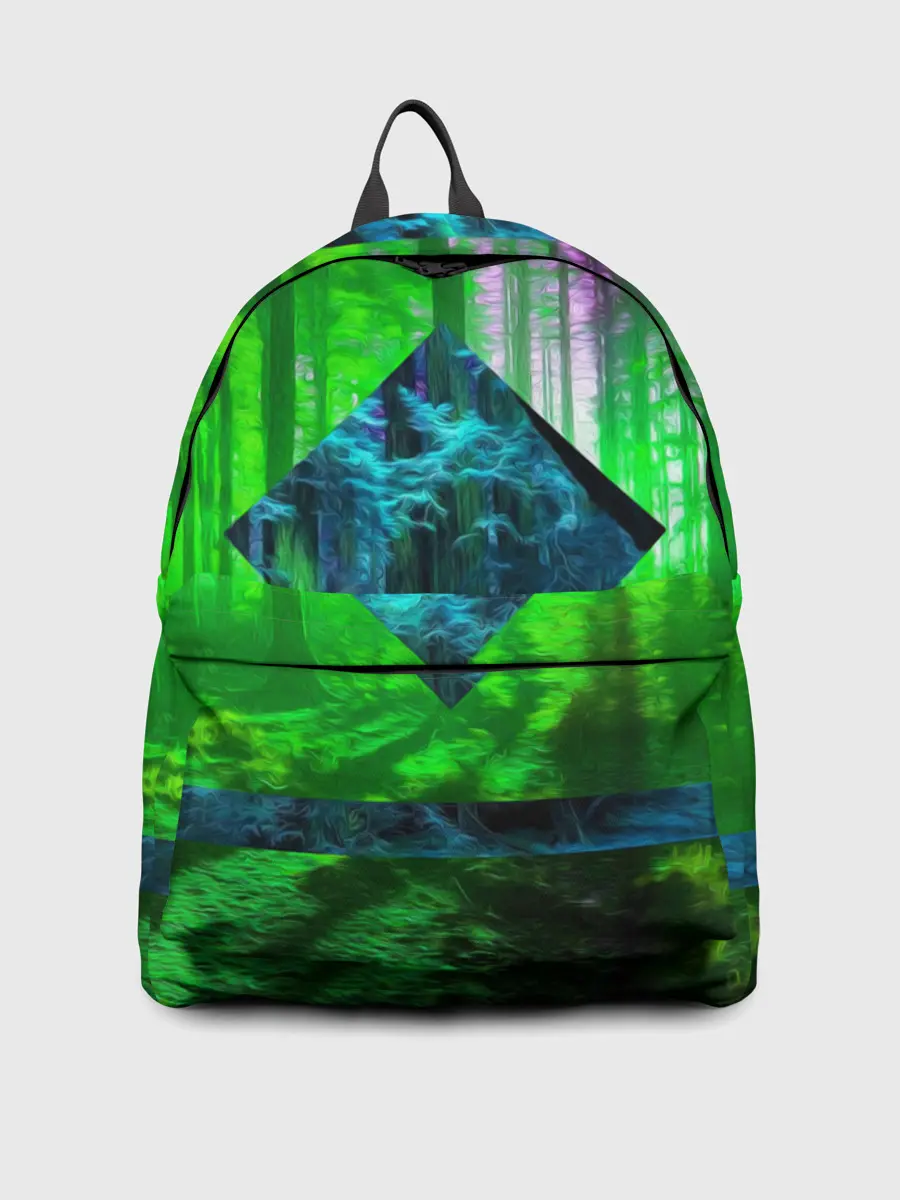 Рюкзак джинсовый / ПСИХОДЕЛИЯ ЛЕСА