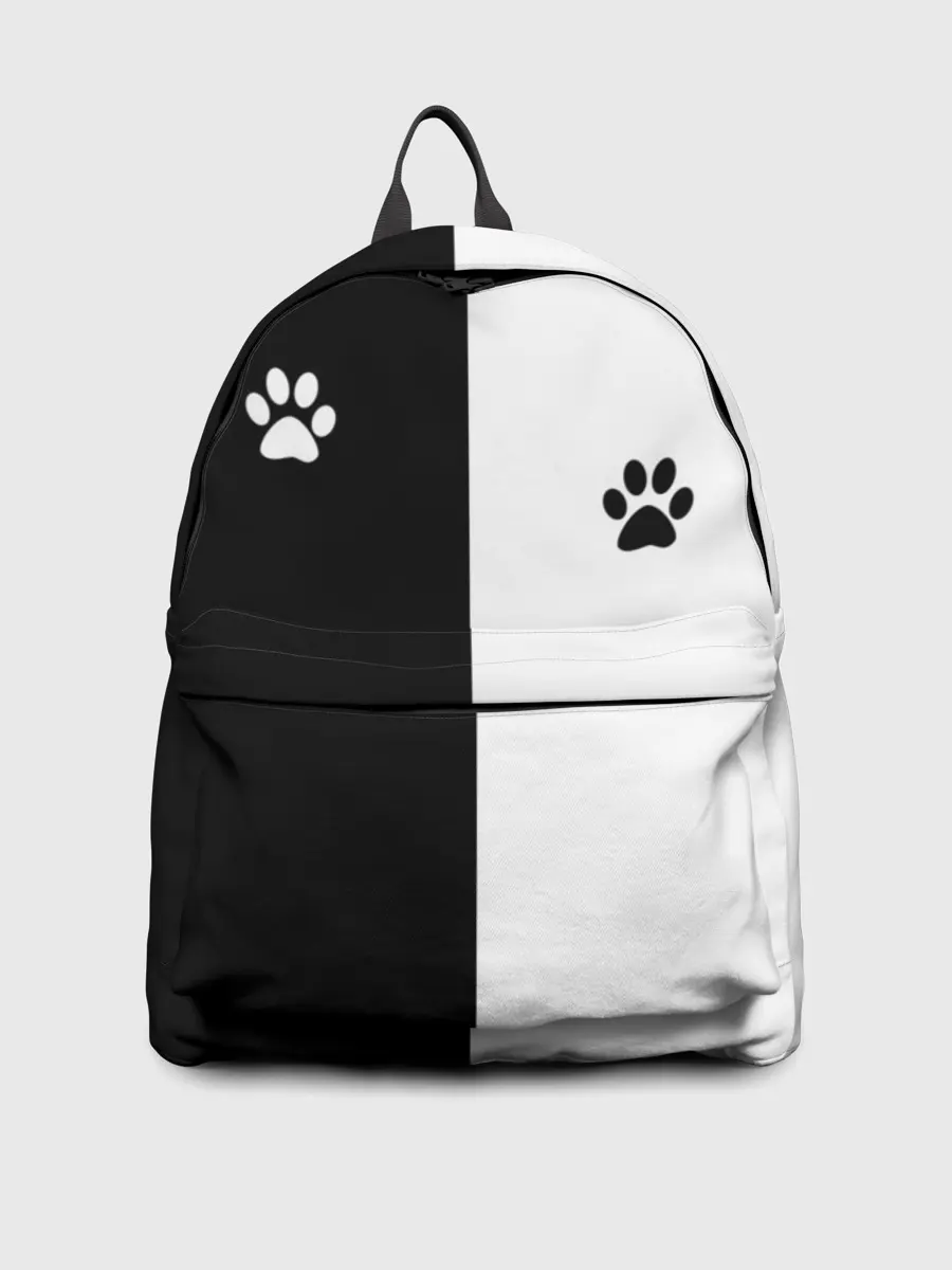 Рюкзак джинсовый / Кошачьи следы