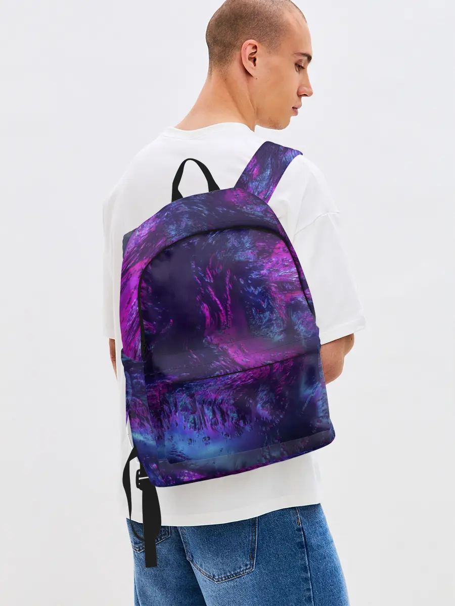 Рюкзак джинсовый / Неон