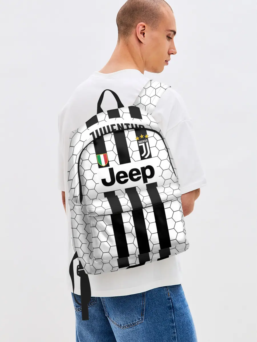 Рюкзак джинсовый / Ювентус в сетку