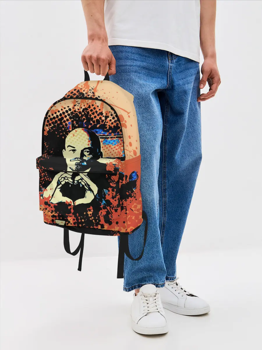 Рюкзак джинсовый / Ленин