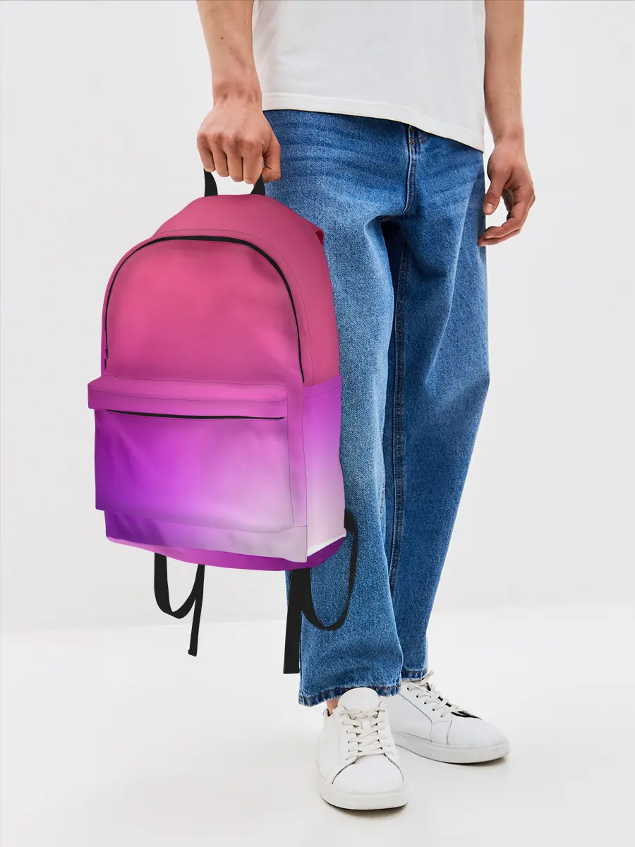 Рюкзак джинсовый / Нежный цвет