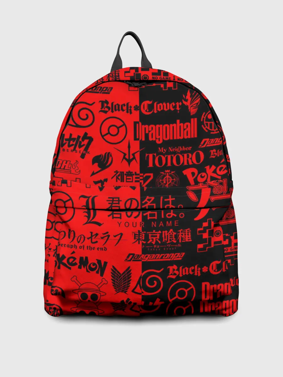 Рюкзак джинсовый / ЛОГОТИПЫ АНИМЕ