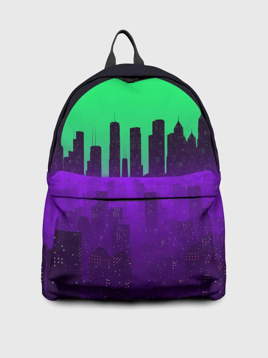 Рюкзак джинсовый / НЕОНОВЫЙ ГОРОД