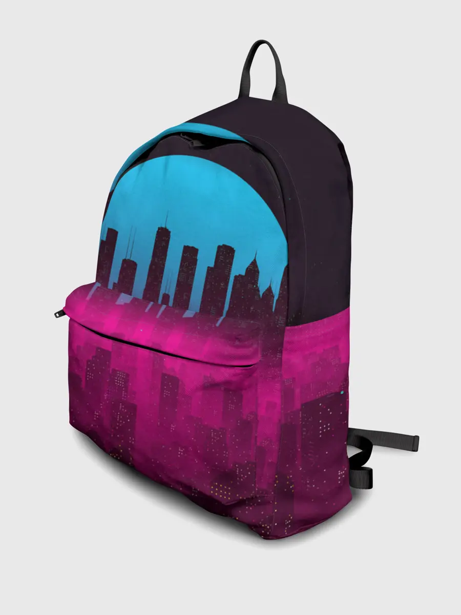 Рюкзак джинсовый / НЕОНОВЫЙ ГОРОД