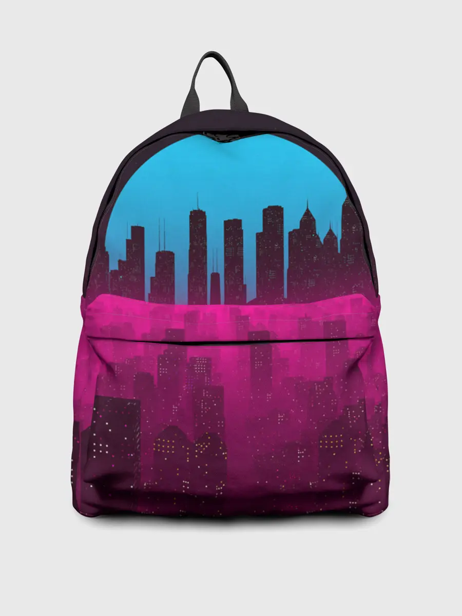 Рюкзак джинсовый / НЕОНОВЫЙ ГОРОД