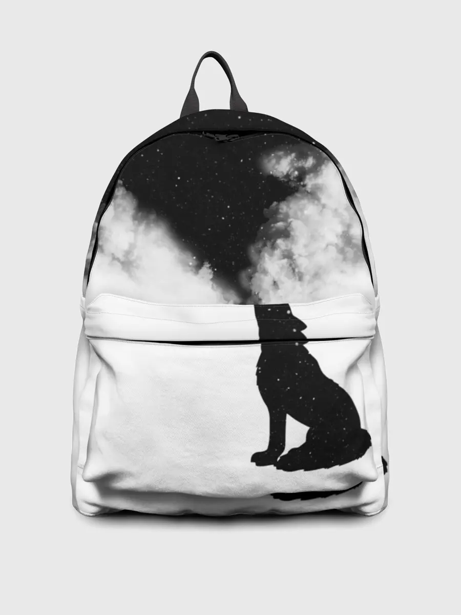 Рюкзак джинсовый / Galaxy wolf