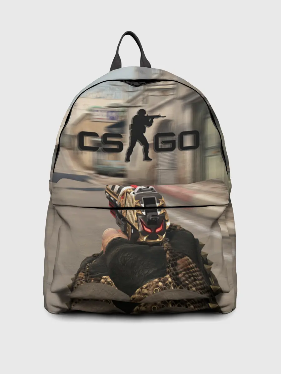 Рюкзак джинсовый / CS:GO - Ominous Look | Зловещий взгляд